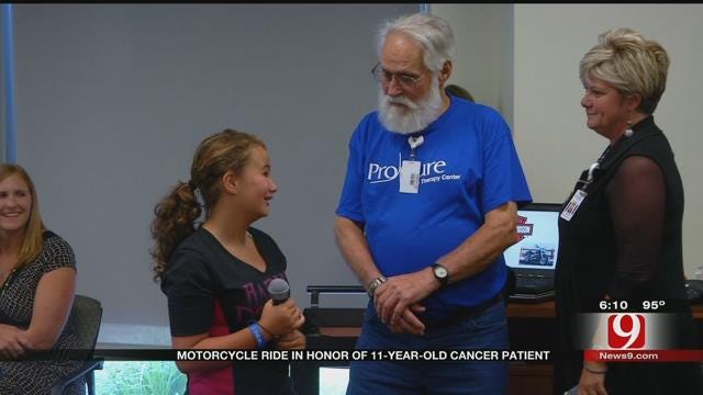 Motorcycle Ride In Honor Of 11-Year-Old Cancer Patient