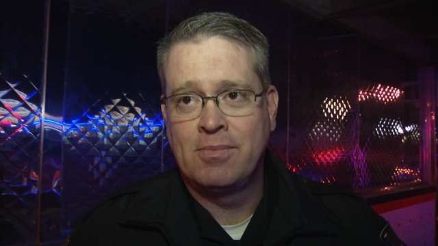 WEB EXTRA: Tulsa Police On Hit-And-Run Wreck