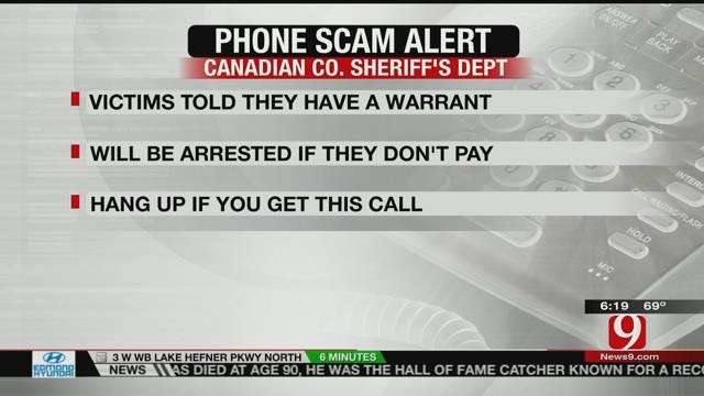 Canadian County Sheriff's Office Warns Against Phone Scam