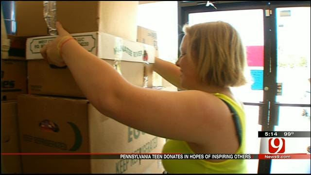 Pennsylvania Girl Brings Load Of Donations To OK Tornado Victims