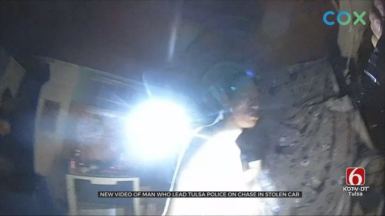 Tulsa Police Video Shows Arrest Of Man After Pursuit