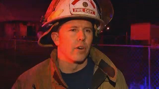 WEB EXTRA: Tulsa Fire Captain Jeremy Moore Talks About House Fire