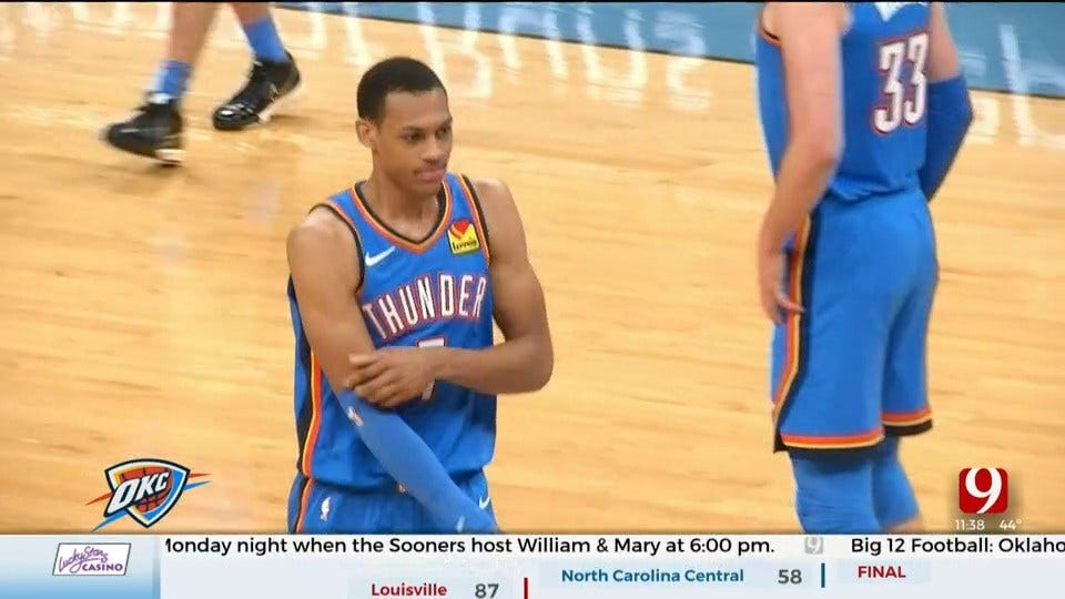 Thunder Reporter Steve McGehee Catches Up With Thunder Rookie Darius Bazley