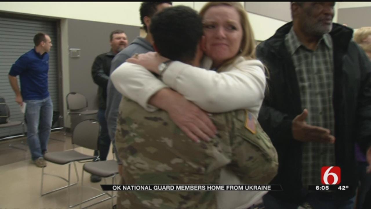 Oklahoma National Guard Members Return Home From Ukraine