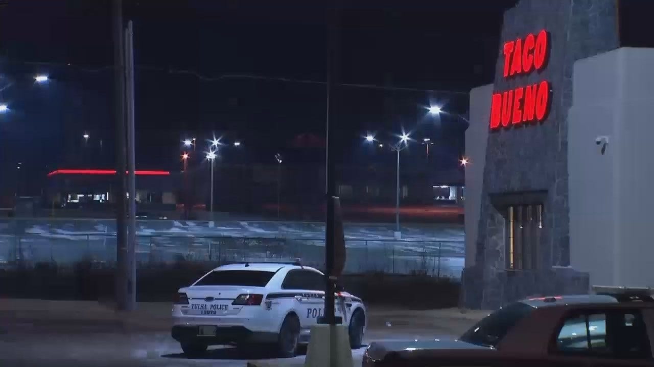 WEB EXTRA: Video From Scene Of Tulsa Taco Bueno Armed Robbery