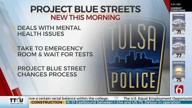 Tulsa Implements Project Blue Streets, Helps People Get Mental Health Care