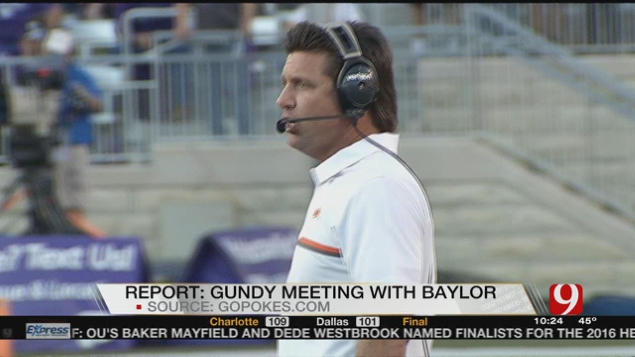 Report: OSU Head Football Coach Mike Gundy Meeting With Baylor