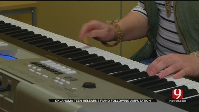 Oklahoma Teen Relearns Piano Following Amputation