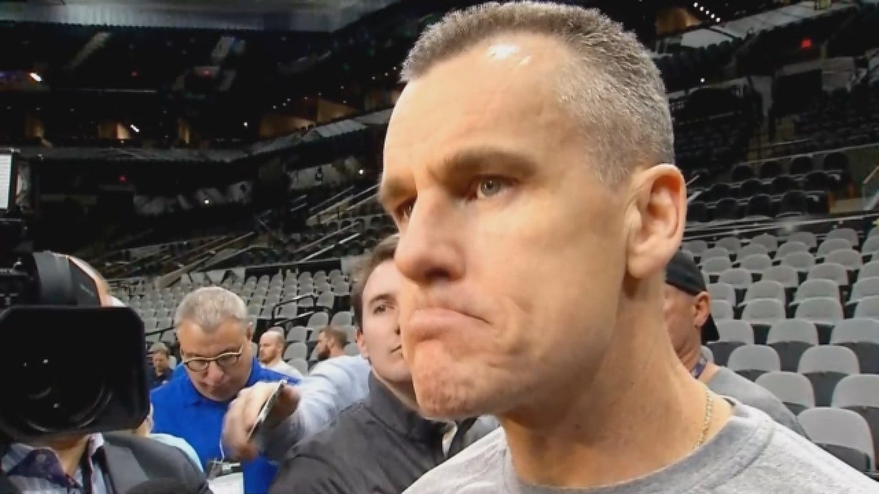 Billy Donovan Talks With Reporters Before Game 2 Against Spurs