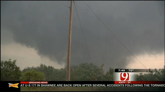 News 9 Storm Tracker Val Castor On Luther Tornado