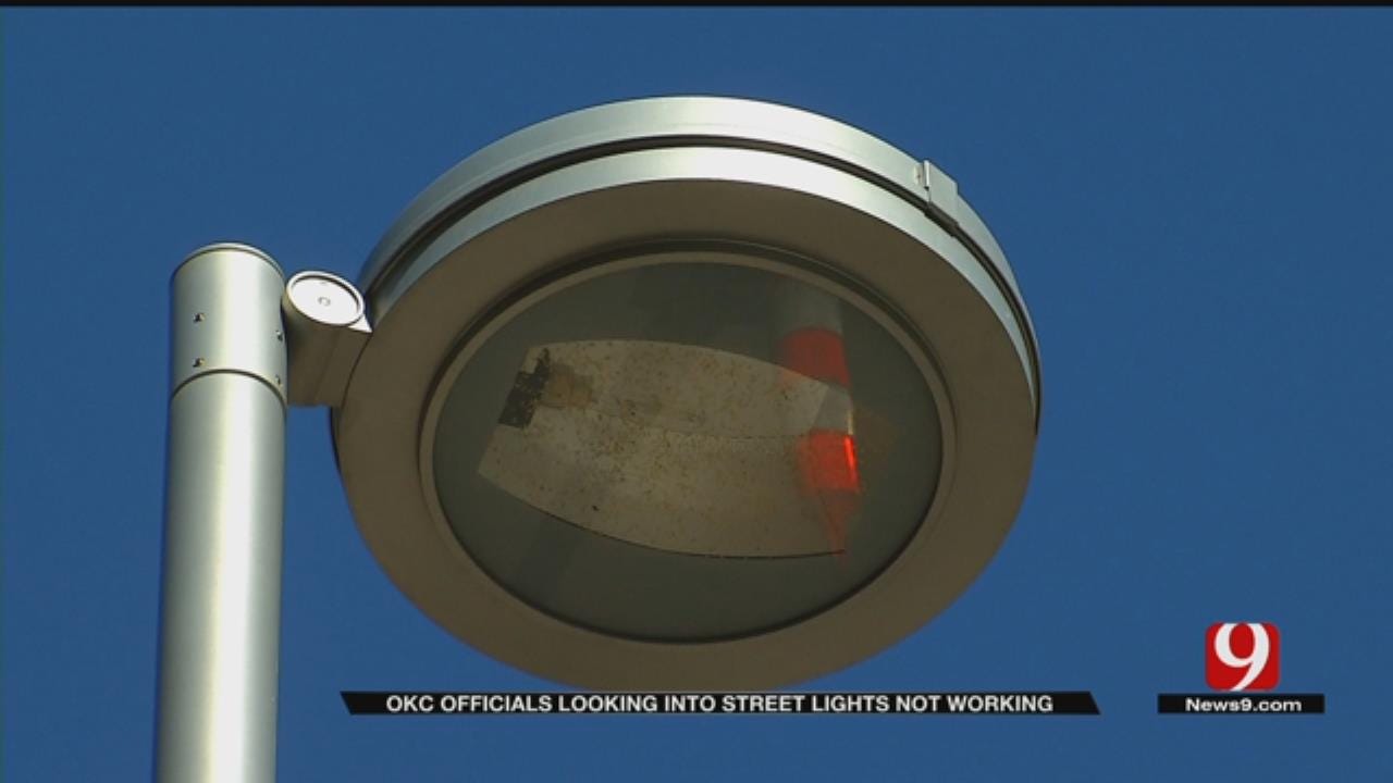 OKC Officials Looking Into Street Lights Not Working