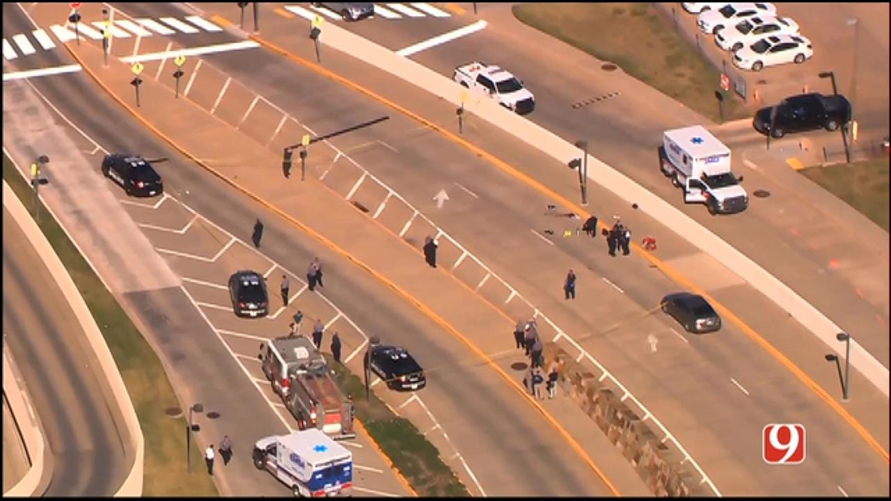 WEB EXTRA: SkyNews 9 Flies Over Shooting At Will Rogers Airport