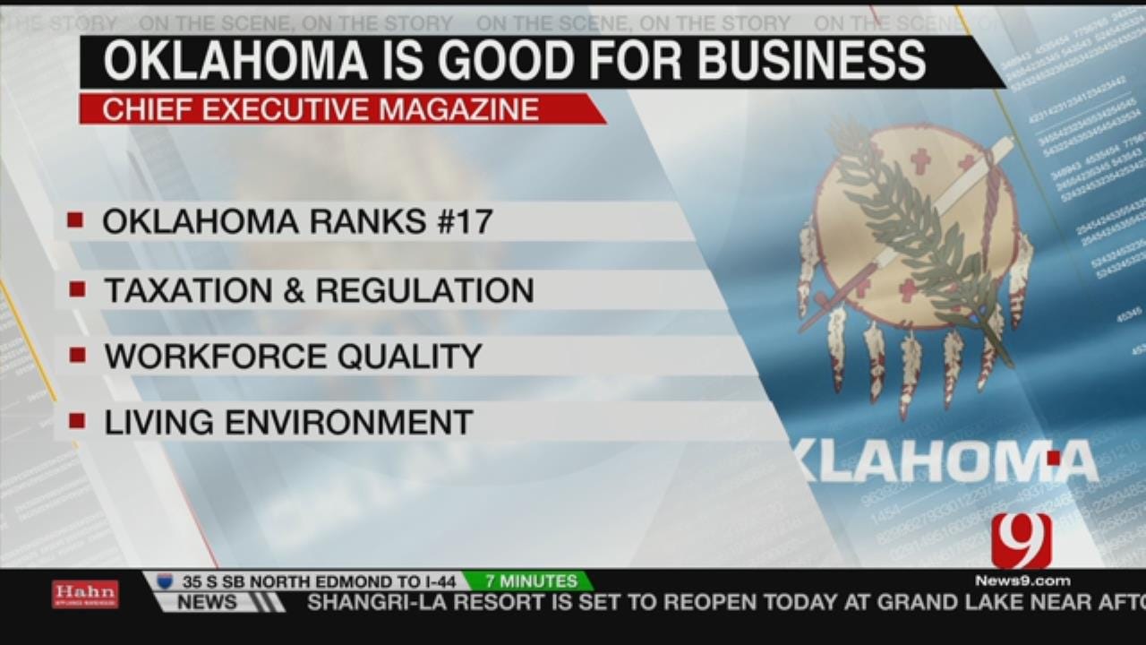 Survey Shows OK One Of The Best States For Business