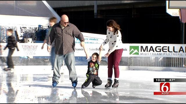 Winterfest Ice Rink Opens In Downtown Tulsa