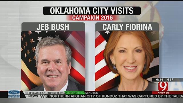 Bush, Fiorina To Make Campaign Stops In Oklahoma Tuesday