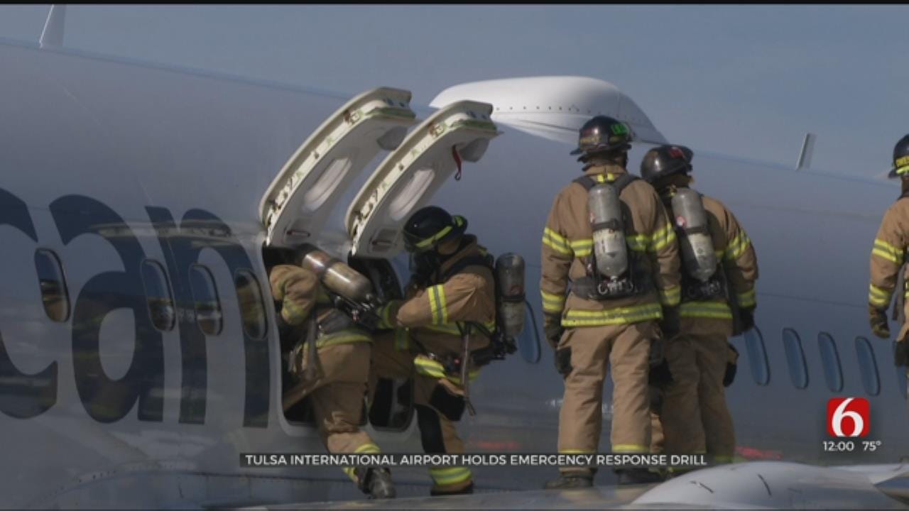 Oklahoma First Responders Practice For Real-Life Airport Disaster