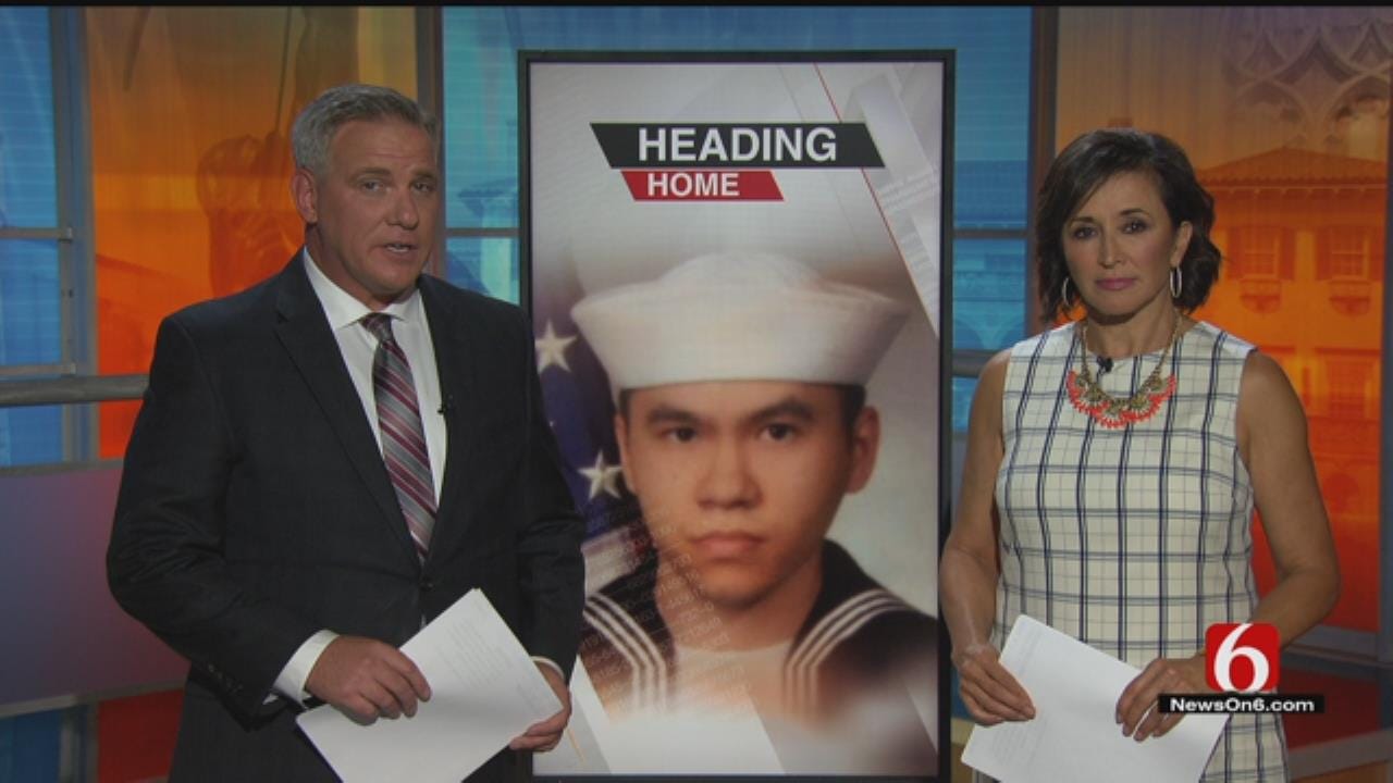 Body Of Sailor Killed In USS Fitzgerald Crash Arrives In Tulsa