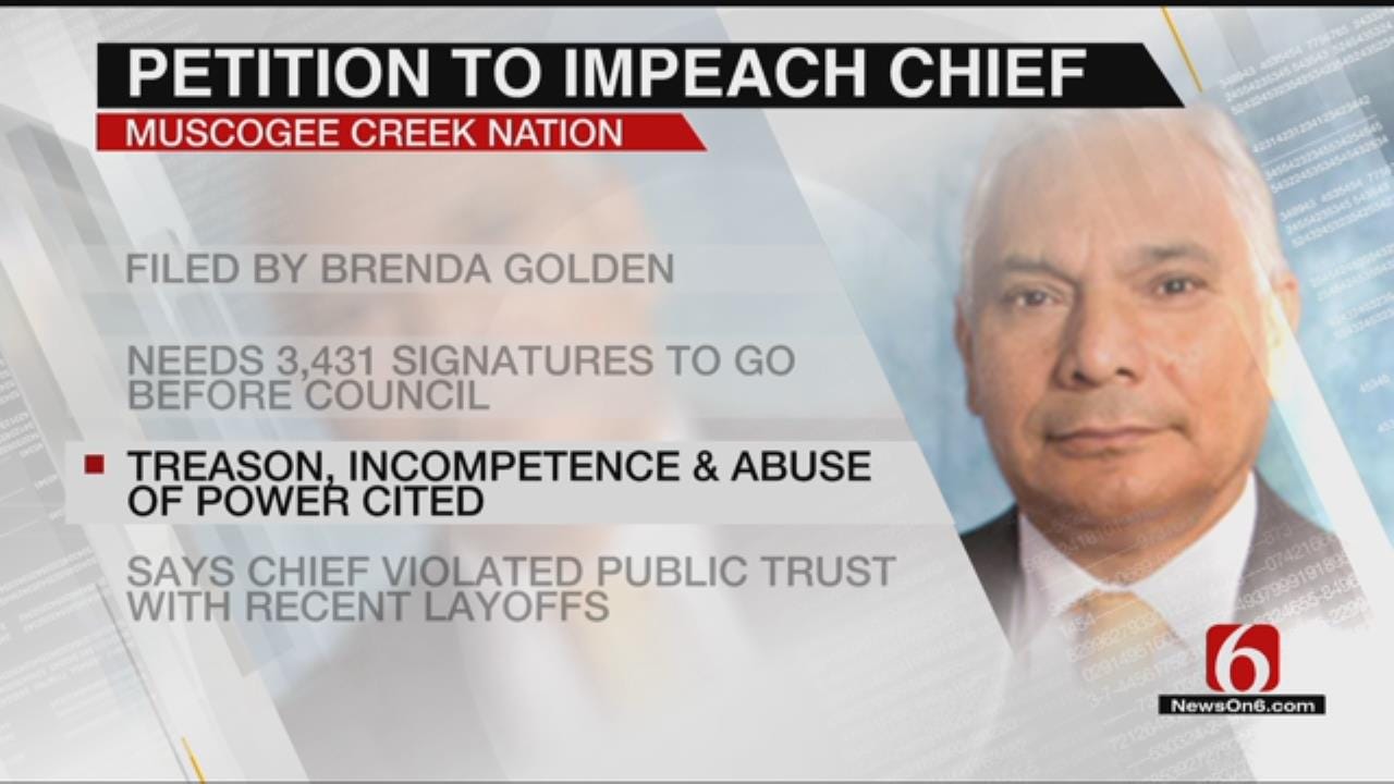 Creek Nation Citizen Files Petition To Impeach Chief