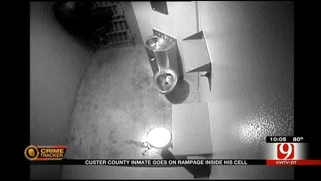 Caught On Camera: Custer County Inmate Goes On Rampage Inside Cell