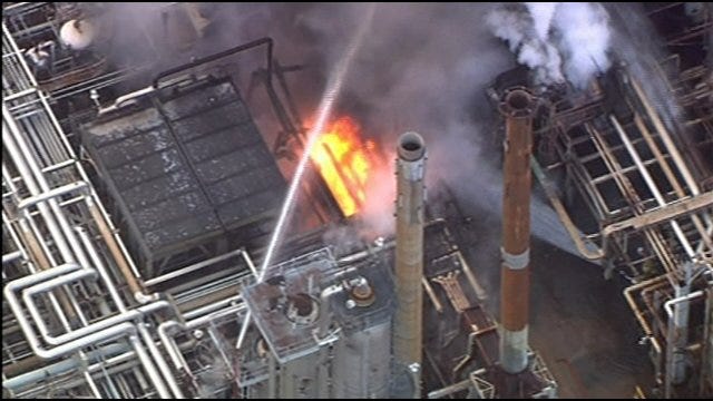 SkyNews9 Video: Wynnewood Refinery Explosion