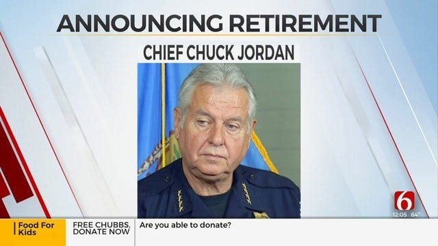 Tulsa Police Chief Chuck Jordan To Announce His Retirement