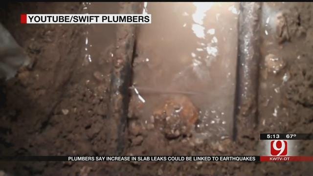 Plumbing Company Says Earthquakes May Be Causing Increase In Slab Leaks