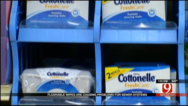 Flushable Wipes Causing Problems For Sewer Systems
