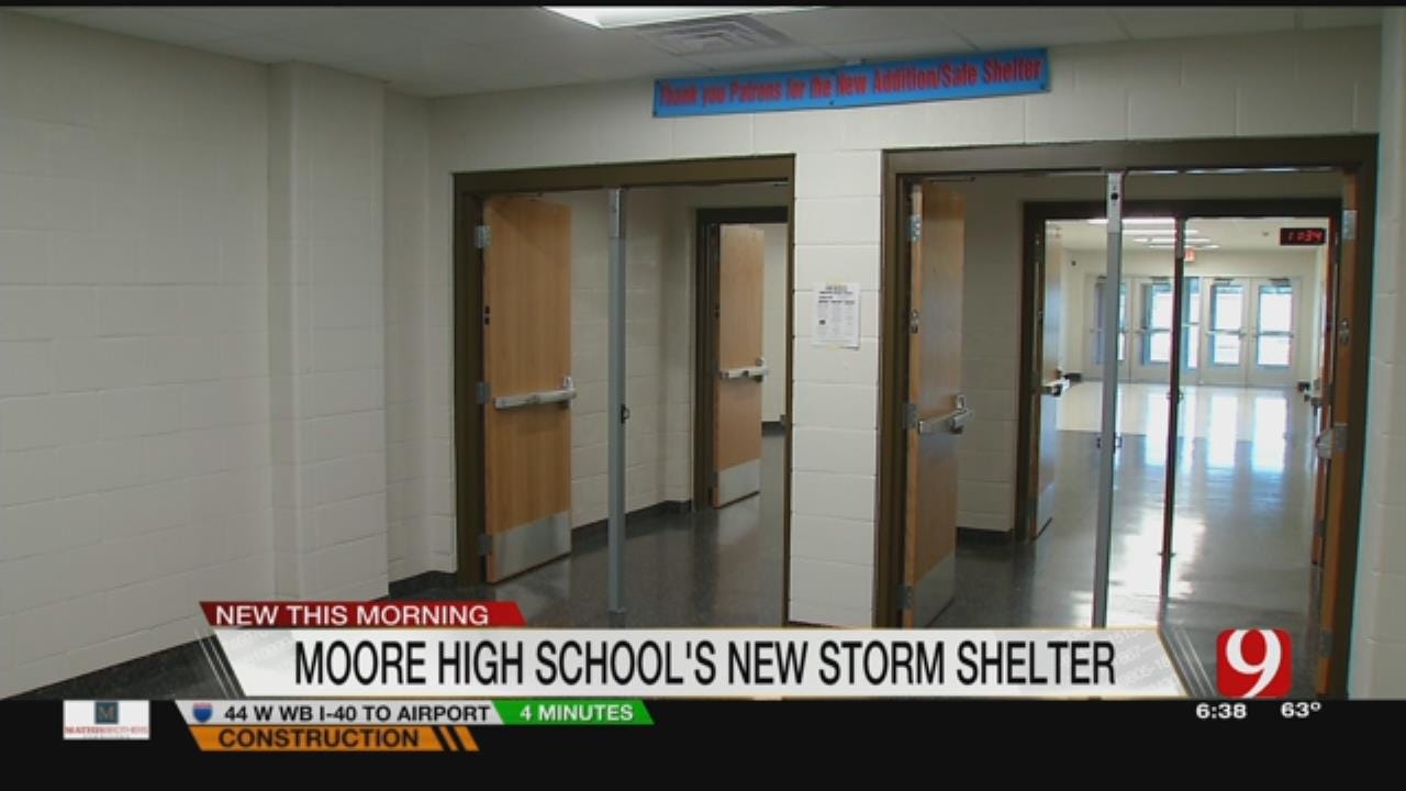 Moore High School Celebrates Completion Of Storm Shelter