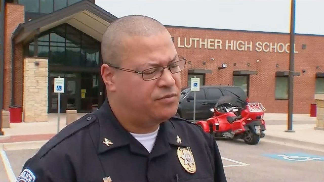 Luther Police Chief Gives Update After Stabbing At HS