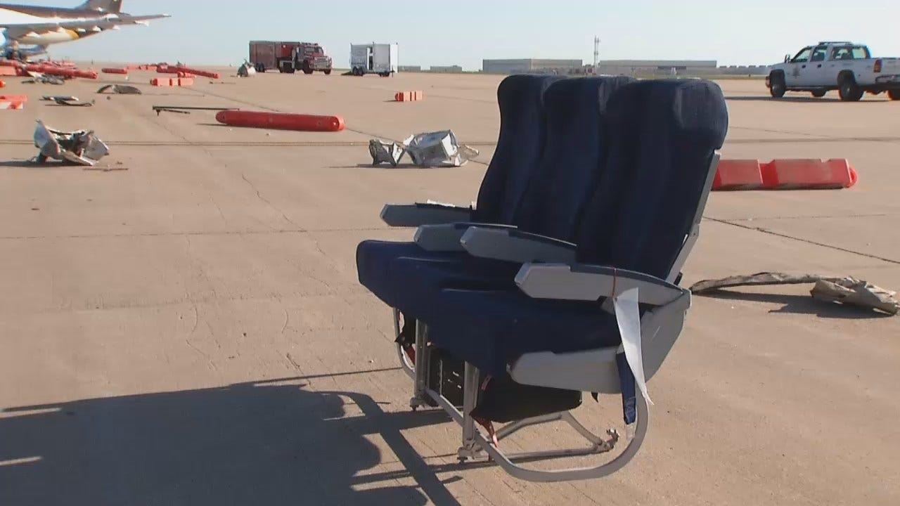 WEB EXTRA: Video From Disaster Drill At Tulsa International Airport