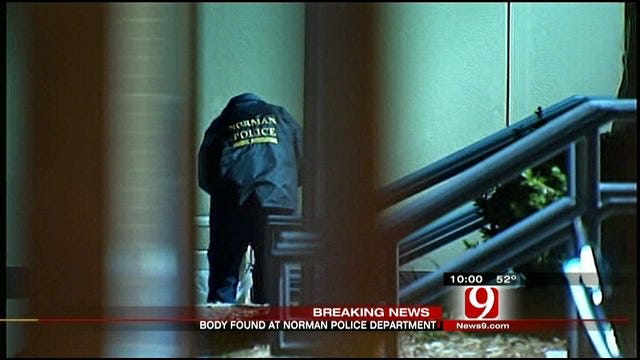 Police Investigate Body Found At Norman Police Department