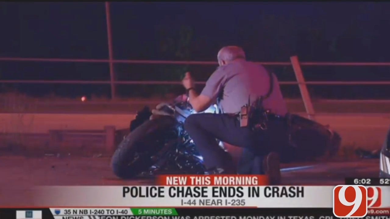 Motorcyclist Leads Police On High-Speed Chase Through OKC