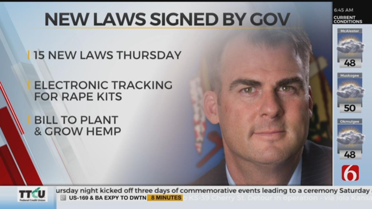 Governor Stitt Signed Almost 100 Bills Into Law