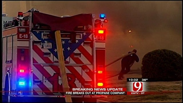 Fire Damages Oklahoma City Propane Business