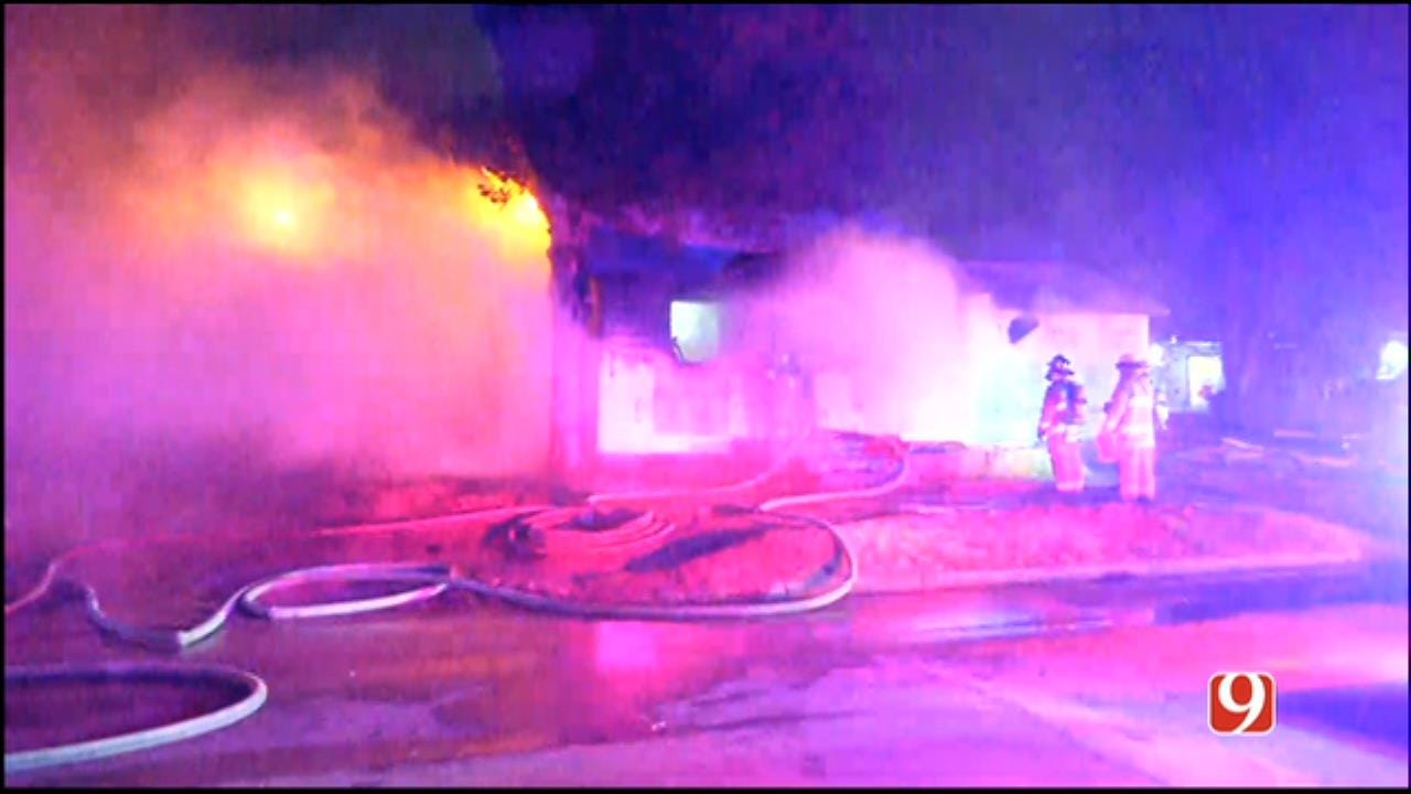 WATCH: Firefighters Battle SW OKC House Fire