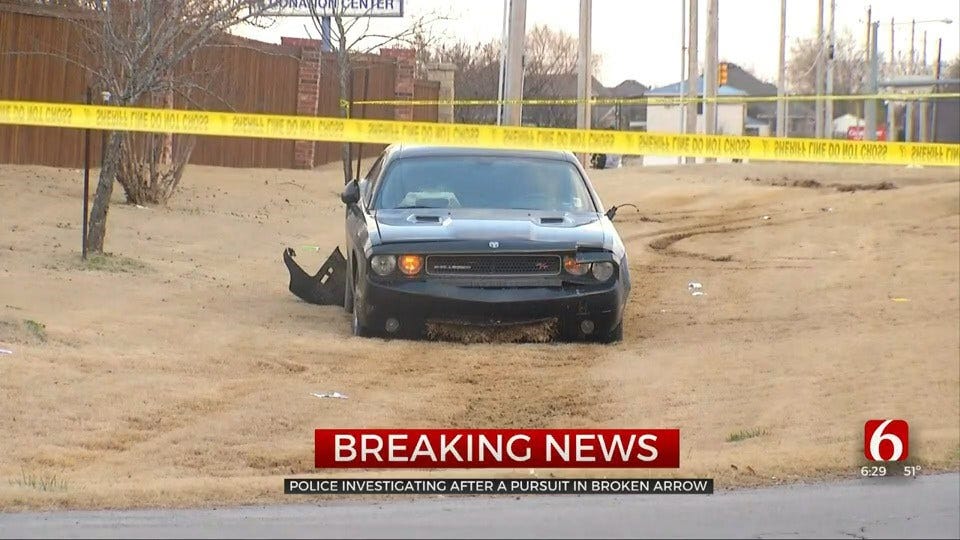Police Chase Ends In Broken Arrow After Suspect Dies In Apparent Suicide