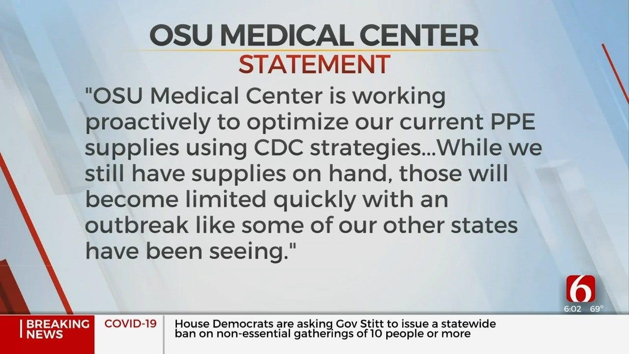 Hospitals In Oklahoma Lacking Medical Supplies Amid State's Coronavirus Outbreak