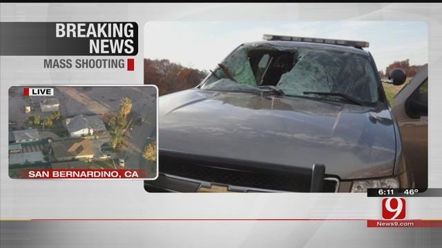Oklahoma Law Enforcement Officer Recalls Extreme Deer Vs. Car Collision
