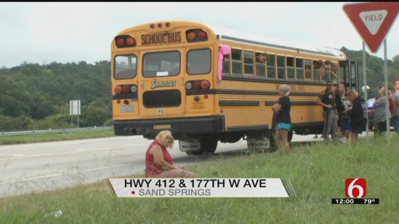 Sand Springs School Bus Involved In Wreck