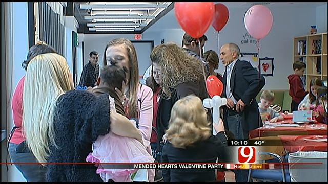 Special Valentine's Day Party Held At OKC Children's Hospital
