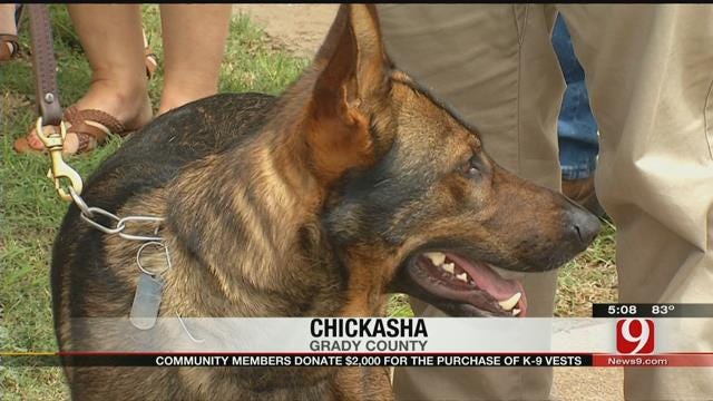 Chickasha Community Members Donate $2K For K-9 Vests