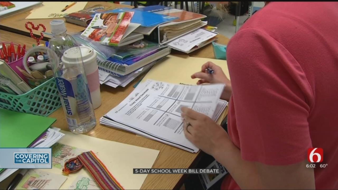 Oklahoma Lawmakers Debating 5-Day School Week Bill