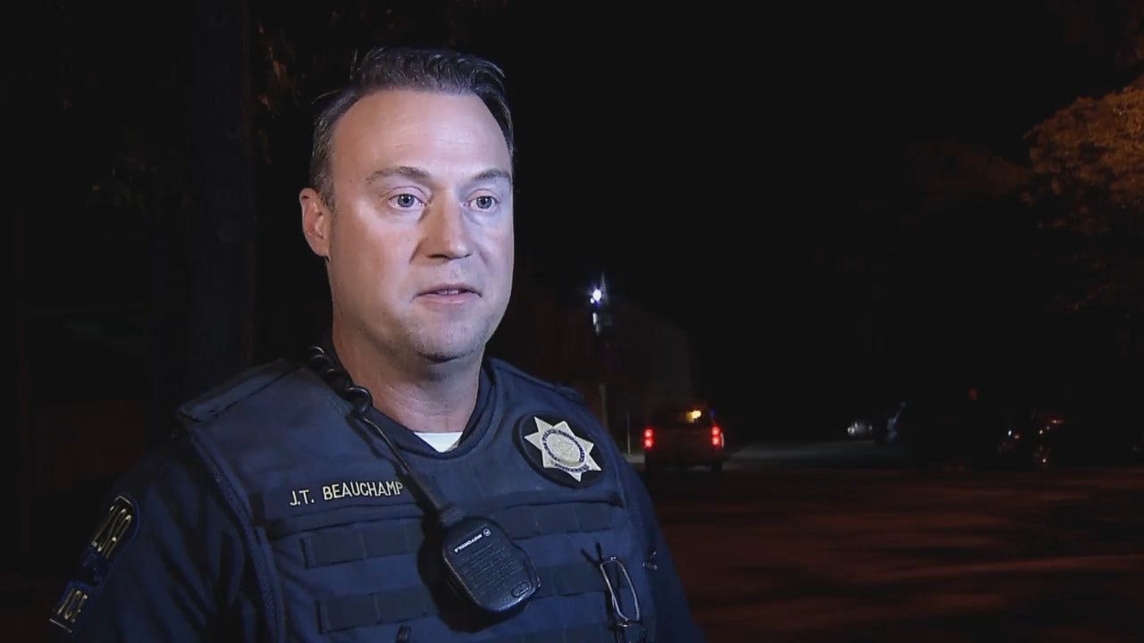 WEB EXTRA: Tulsa Police Officer Travis Beauchamp Talks About Stabbing
