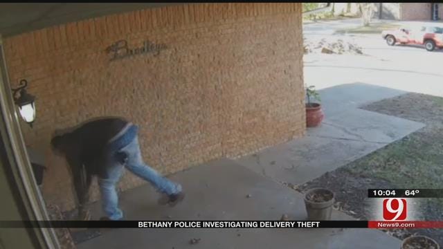 Caught On Camera: Bethany Police Investigating Delivery Theft