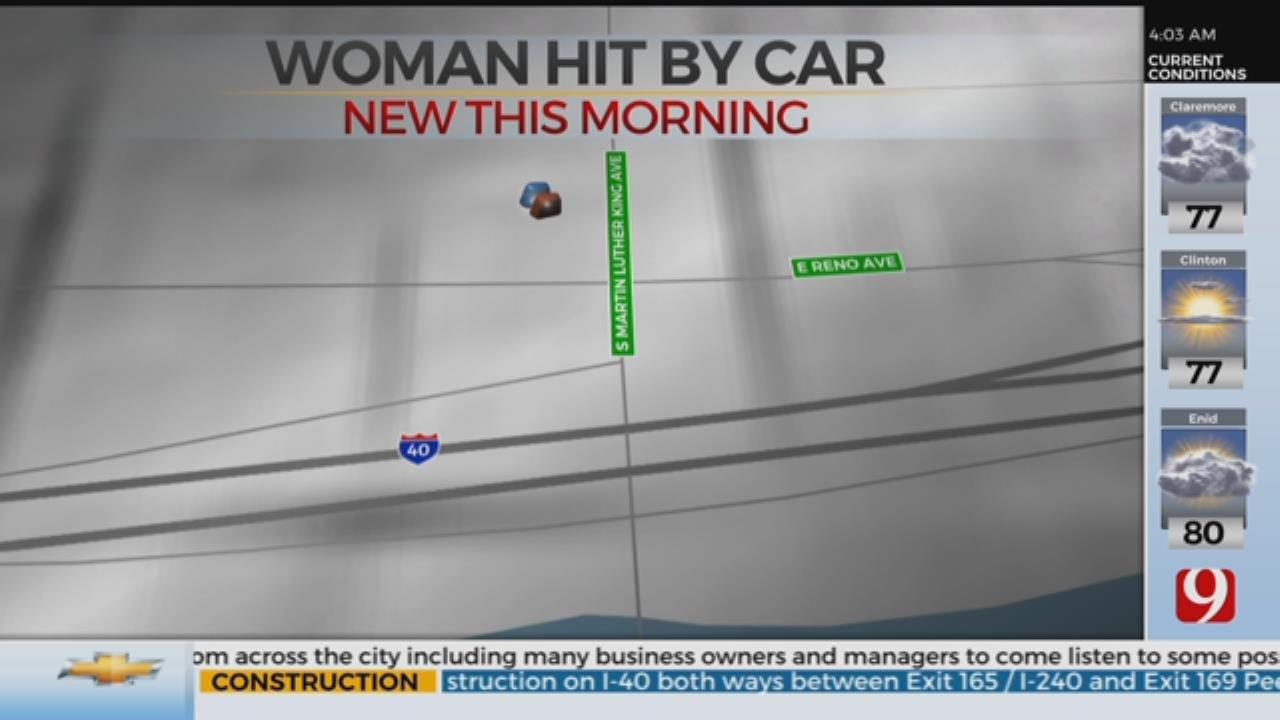 Woman Seriously Injured After Being Hit By Car In NE OKC