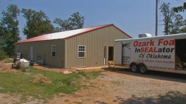 Mannford Fire Survivor Rebuilding Home, Life - Two Years Later