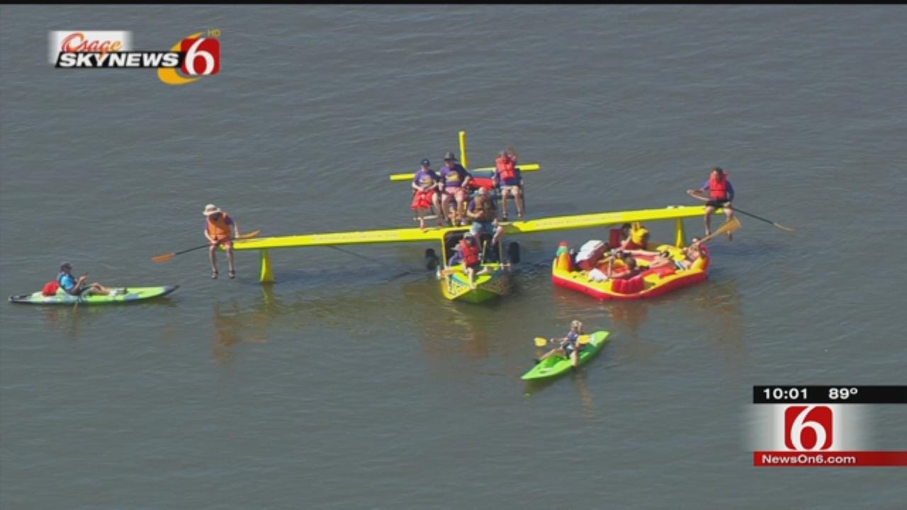 Seaplane Turns Heads At Successful Great Raft Race Return