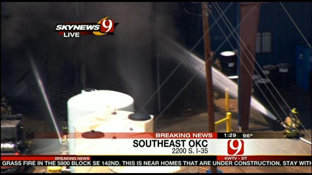 Fire At Chemical Plant In South OKC