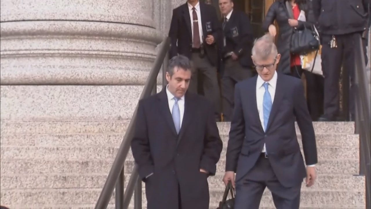 Former Trump Lawyer Michael Cohen Walks Out Of Courthouse