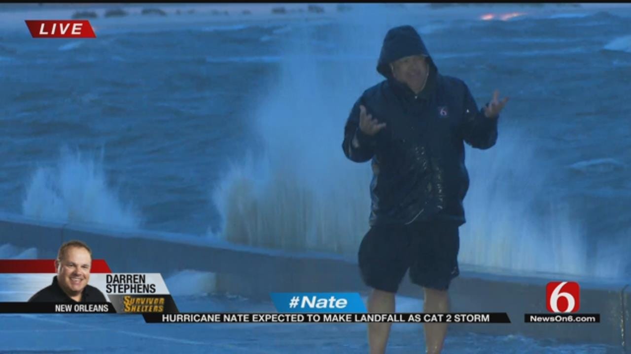 Storm Tracker Darren Stephens Follows Hurricane Nate In New Orleans